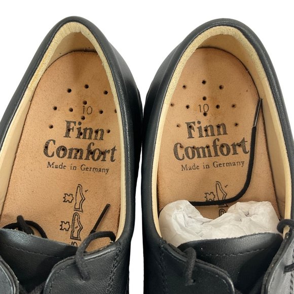 Finn Comfort New Shoes Mens Sz 10 Black Montana Budapest 1212 Brogue $362 Loafer - Picture 8 of 10